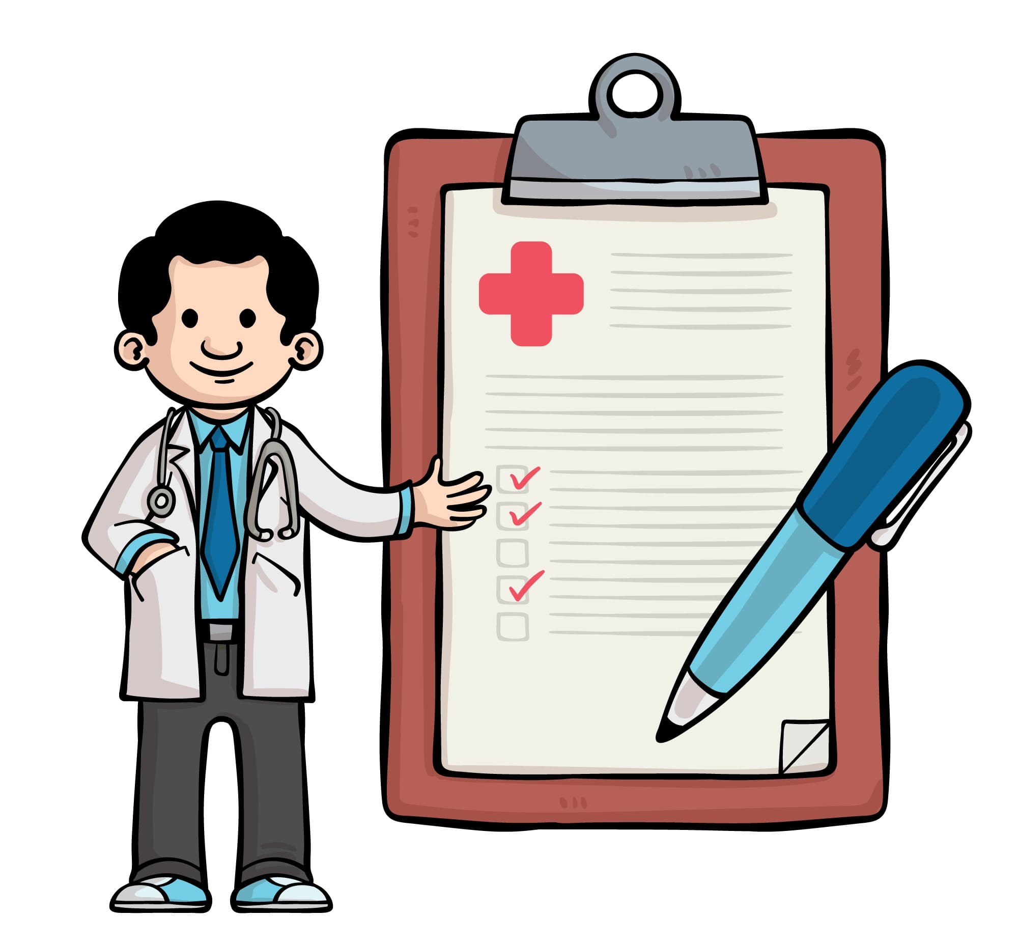 Doctor holding tablet